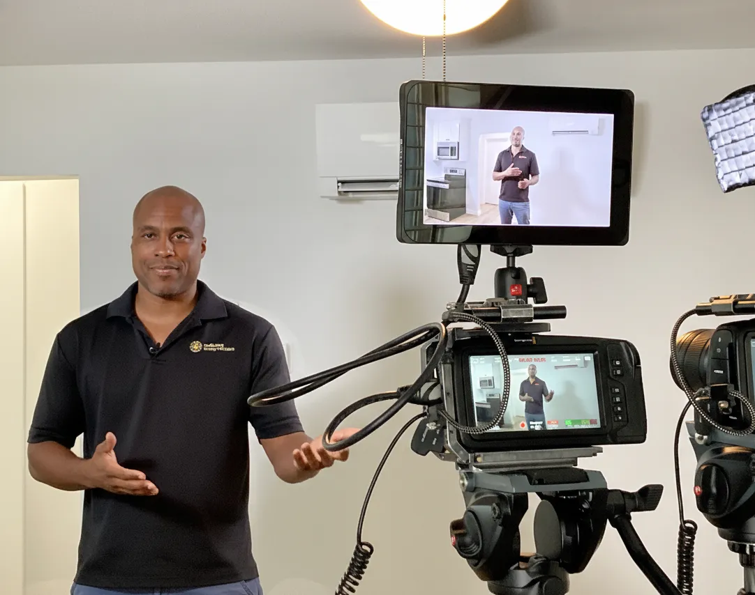 Truficient HVAC owner presenting