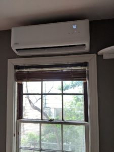 9,000 BTUH Lennox ductless wall mount